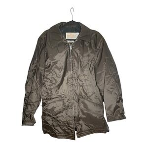 Vintage Golden Fleece Industrial Parka Jacket Brown Copper Outerwear Size 40